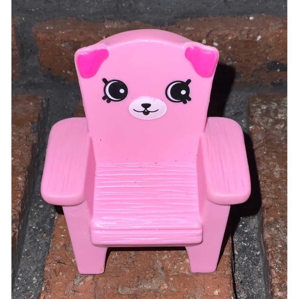 Shopkins Happy Places Pink Bear Armchair McDonald's 2018 Moose Toys Miniature